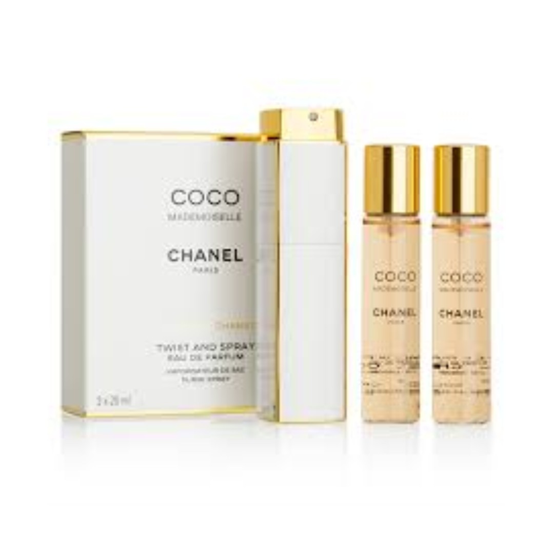chanel perfume travel set bag