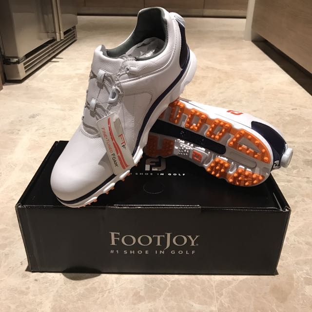 footjoy pro sl white navy orange