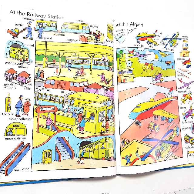 Hide & Seek 1000 Words and Pictures Hard Cover Book, Hobbies & Toys