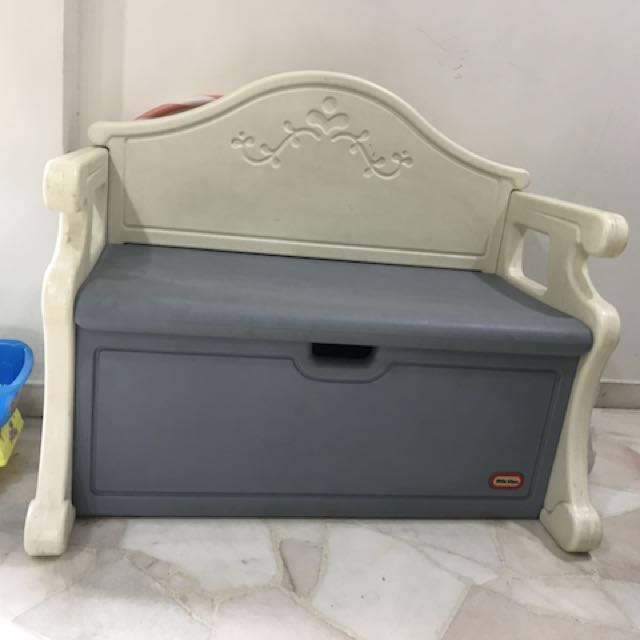 little tikes bench with storage
