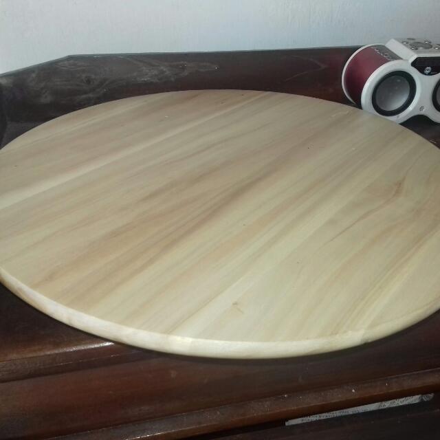Meja Bundar Putar Ikea Diameter 38 5 Cm Perabotan Rumah Di Carousell