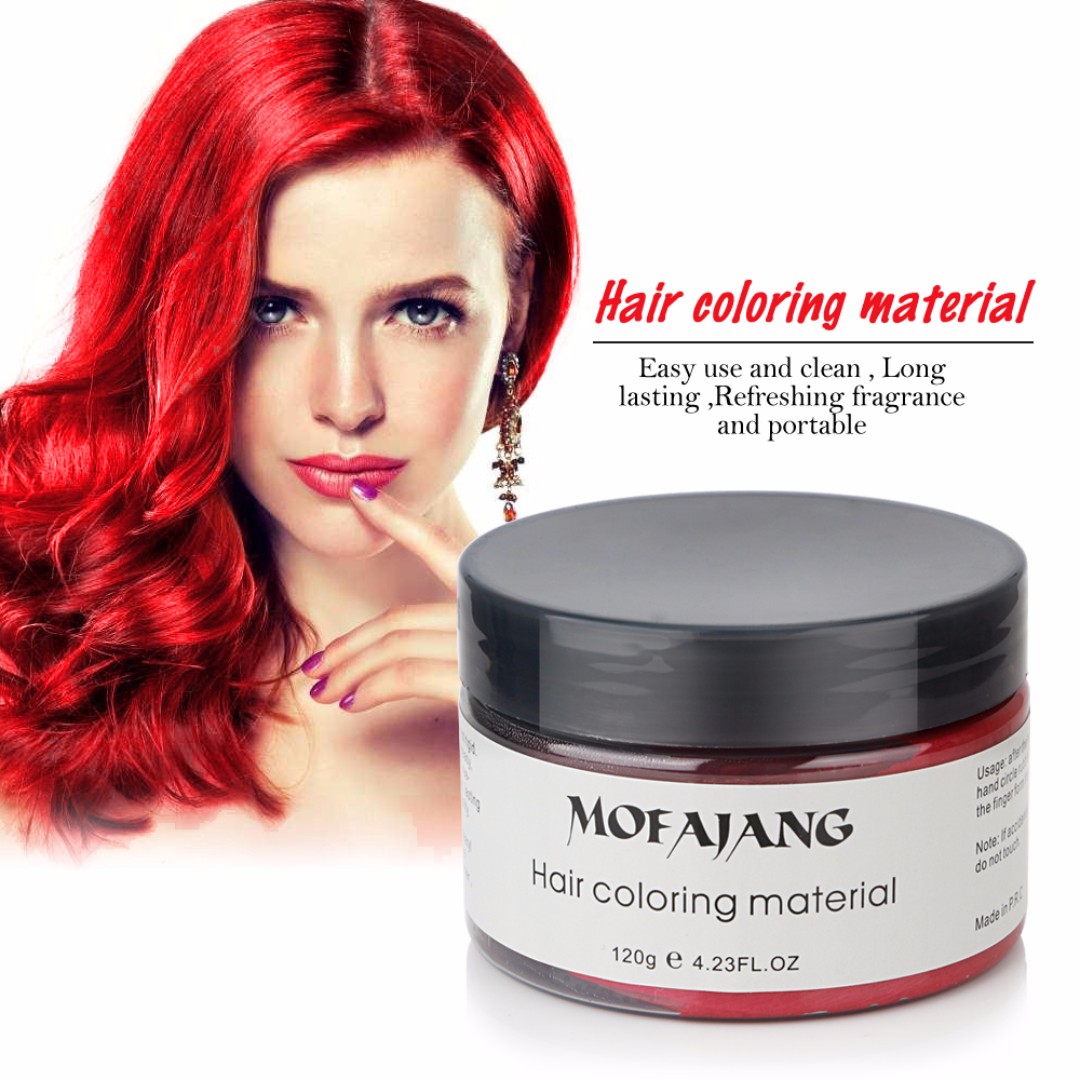Instock Mofajang Popular Unisex Temporary 7 Colour Hair Dye Wax