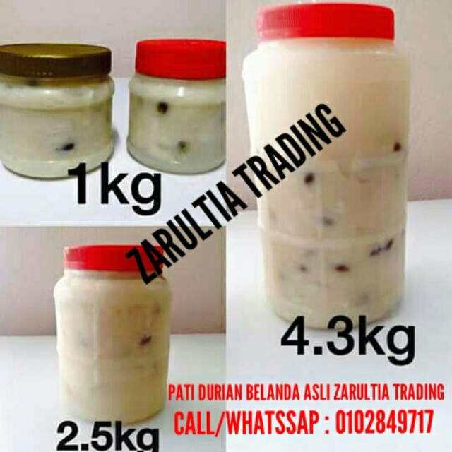 Pembekal Jus Pati Durian Belanda Asli Jb Zarultia Trading Food Drinks Drinks On Carousell