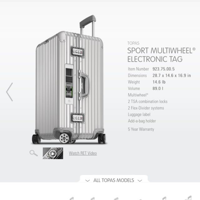 rimowa topas sport 89l