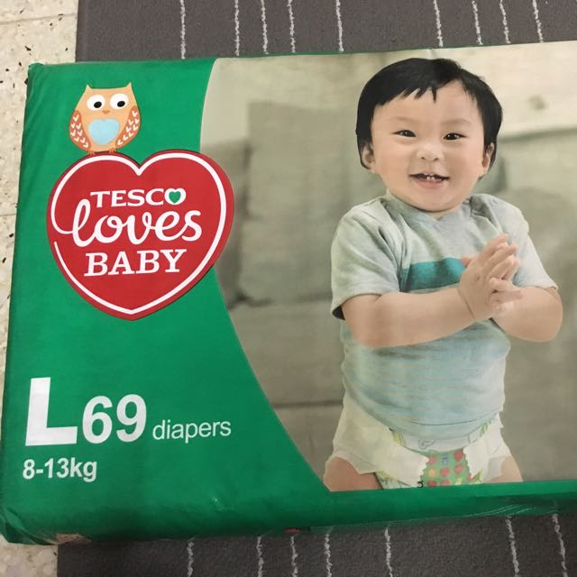 Tesco baby love diaper L size, Babies & Kids, Babies & Kids Fashion on