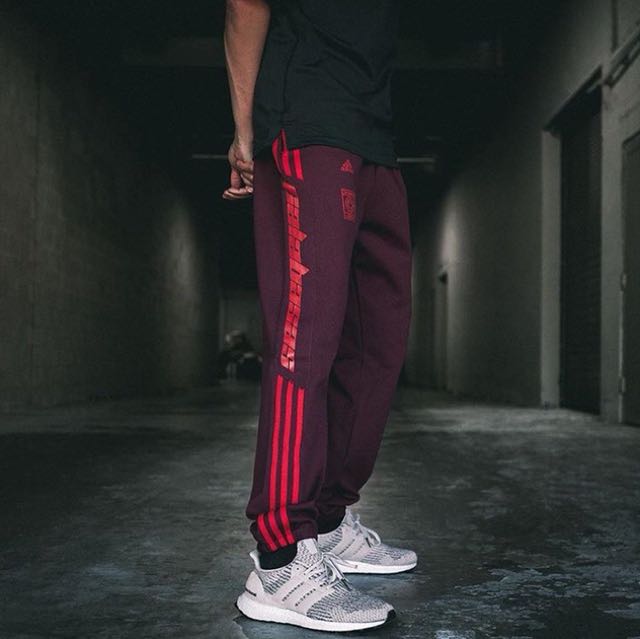 calabasas track pants maroon