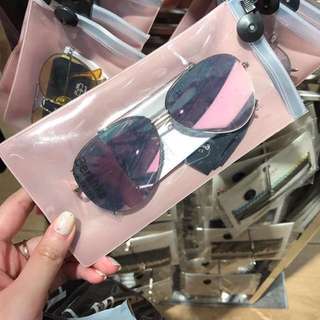 bershka rosegold glasses