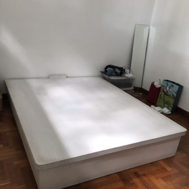Bed Frame Without Headboard With, Full Storage Bed Frame Without Headboard