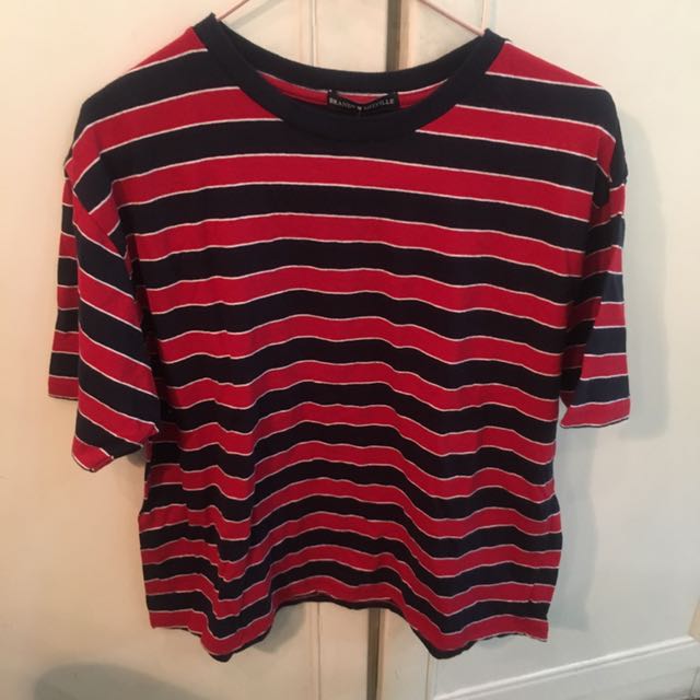 BNWT brandy Melville red and navy blue 