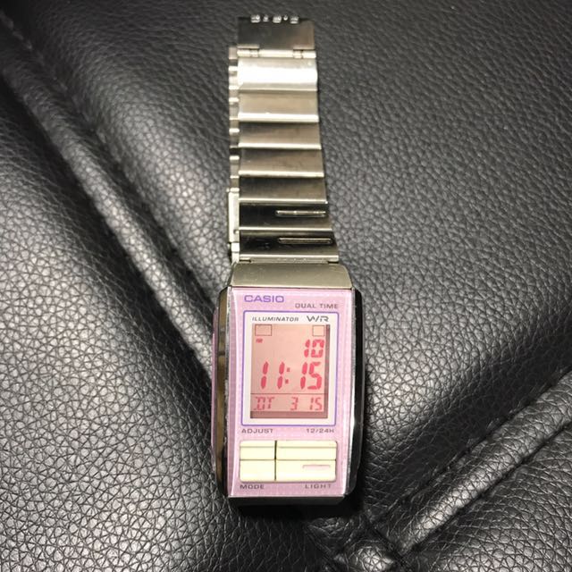 digital watch pink