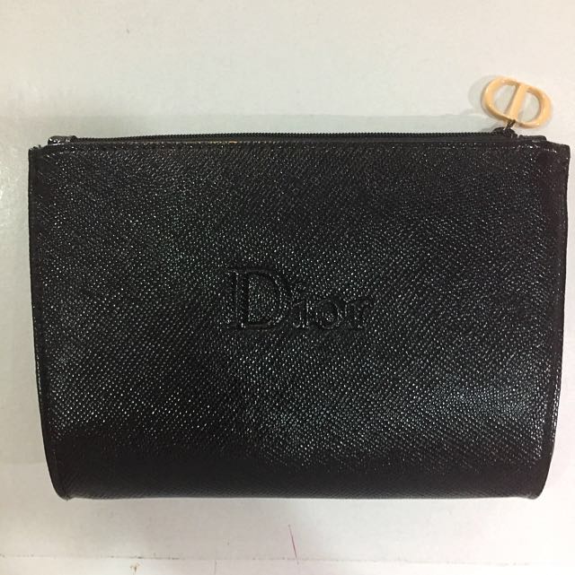 Dior trousse pouch black deals