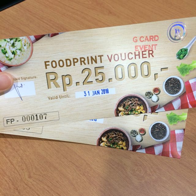 Foodprint Grand Indonesia, Tiket & Voucher, Kartu Hadiah & Voucher di