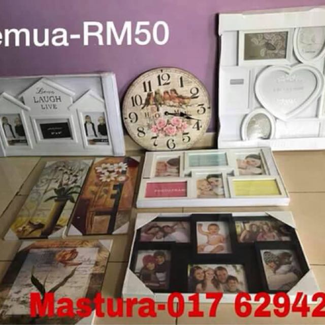 Frame Gambar Jam Hiasan Home Furniture Décor On Carou