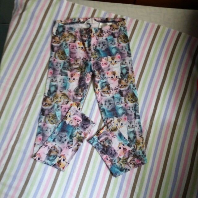 H M Cat Lover Leggings For 6 8yo Baby Girl Babies Kids Girls