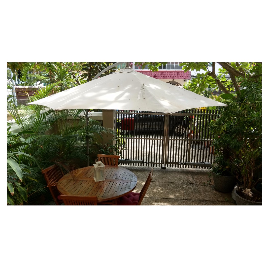 forum zomer Speciaal Ikea Karlso Hanging Parasol FRAME ONLY, Furniture & Home Living, Furniture,  Other Home Furniture on Carousell