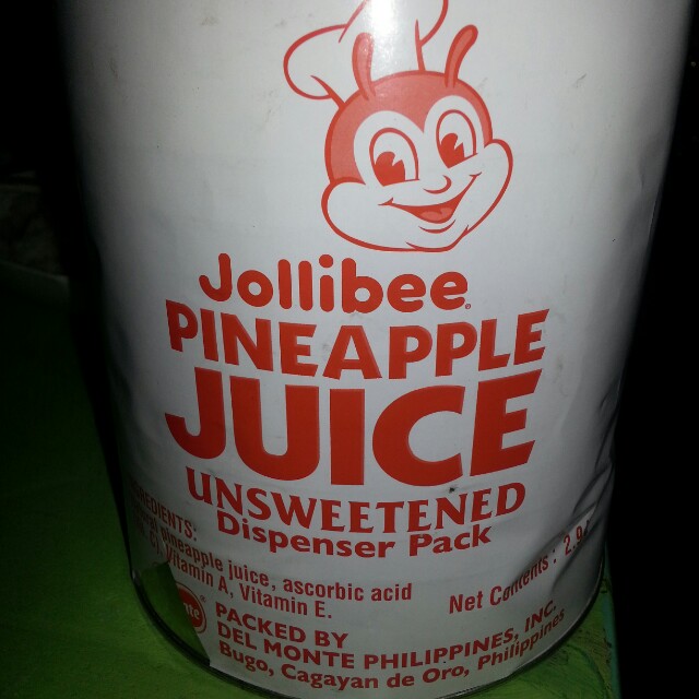 Jollibee pineapple juice 2.9litters, Food & Drinks, Chilled & Frozen