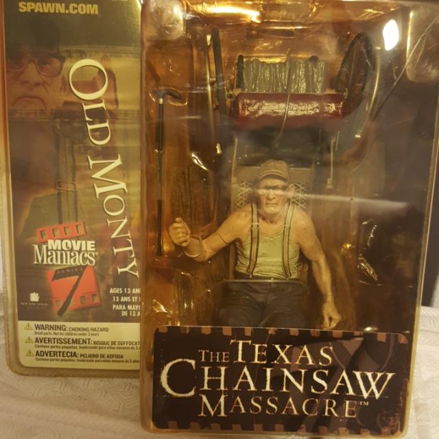 Reserved McFarlane Movie Maniacs Series 7 Old Monty from Texas Chainsaw Massacre, Hobbies