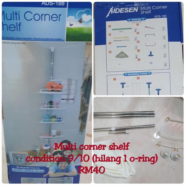 Multi Corner Shelf, Furniture & Home Living, Furniture, Shelves