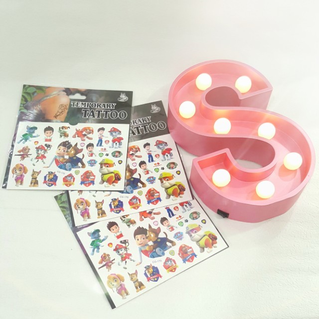 Paw Patrol Tattoo, Babies & Kids, Babies & Kids Fashion on Carousell
