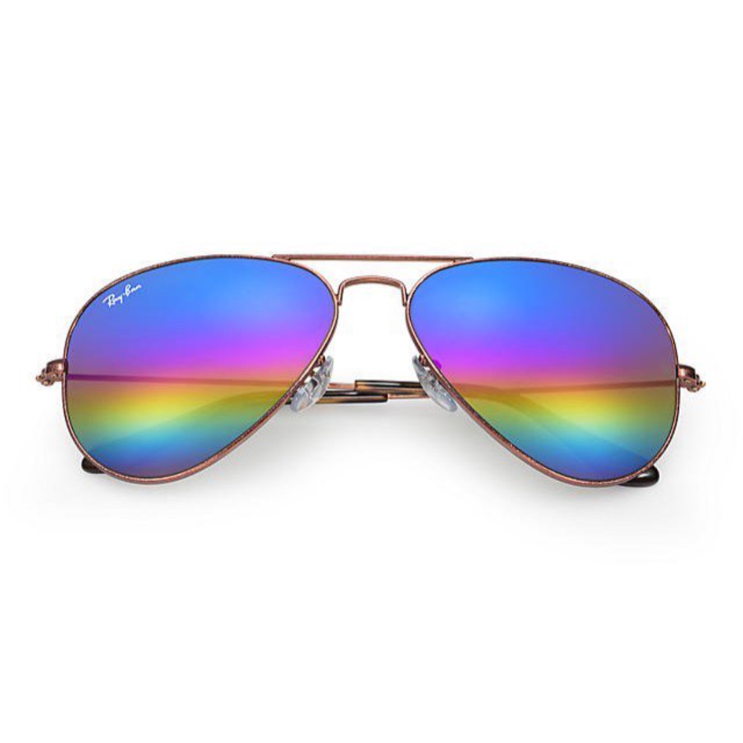 rainbow aviator sunglasses ray ban