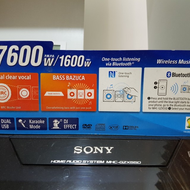 Sony Home Audio System MHCGZX550, TV & Home Appliances, TV