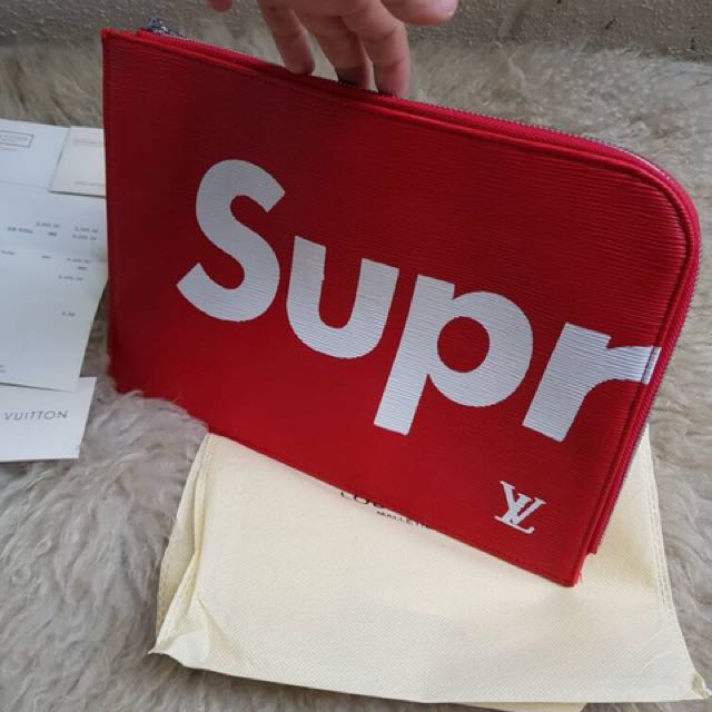 Louis vuitton supreme clutch shop