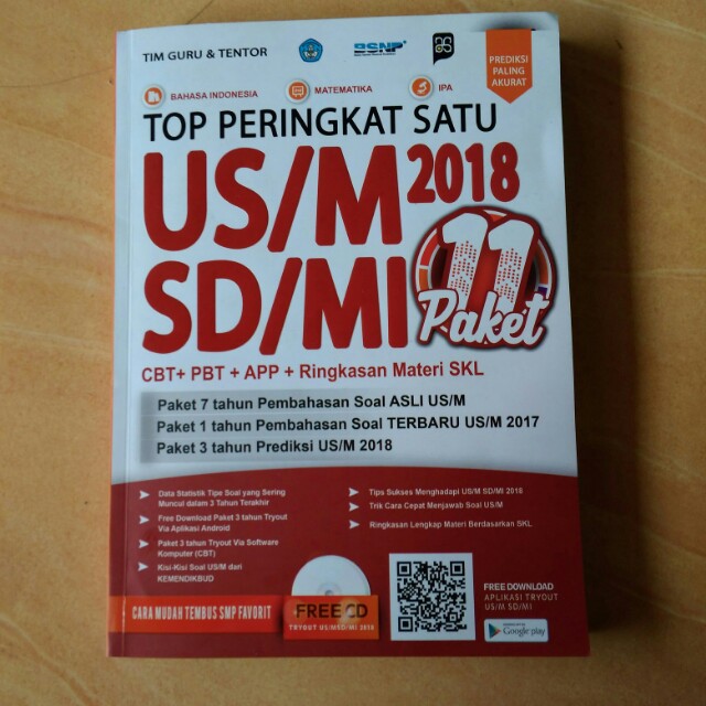 Top Peringkat Satu Un Sd 2018 Books Stationery Textbooks On