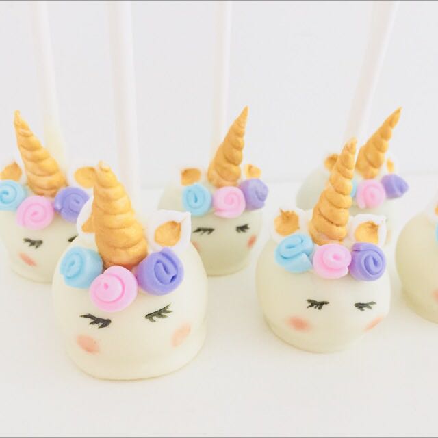 Unicorn Cakepops Food Drinks Baked Goods On Carousell