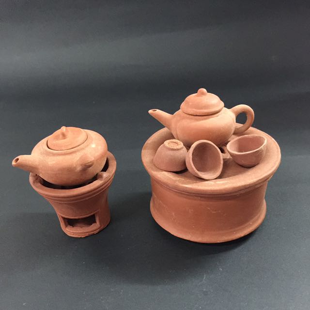 Vintage Red Pottery Miniature Teochew Tea Set Vintage Collectibles Vintage Collectibles On Carousell