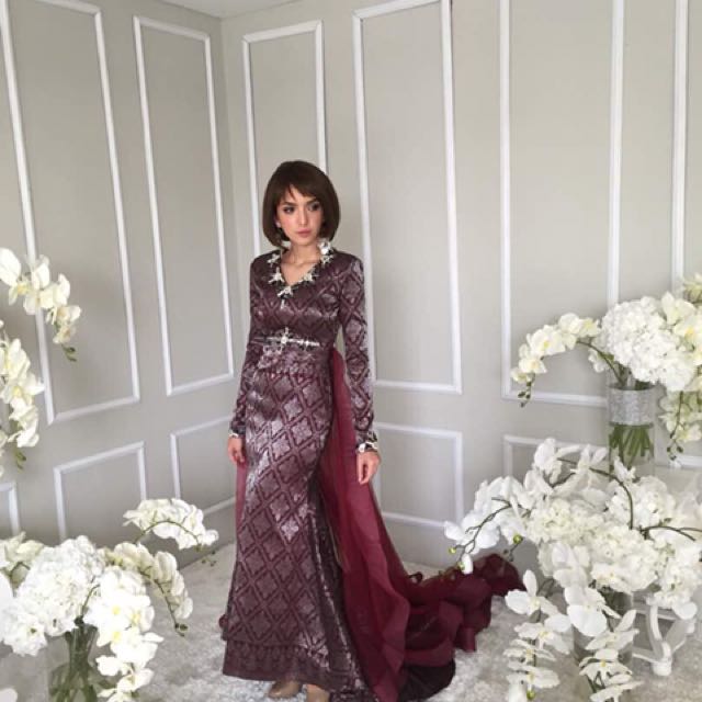 Dress songket sales