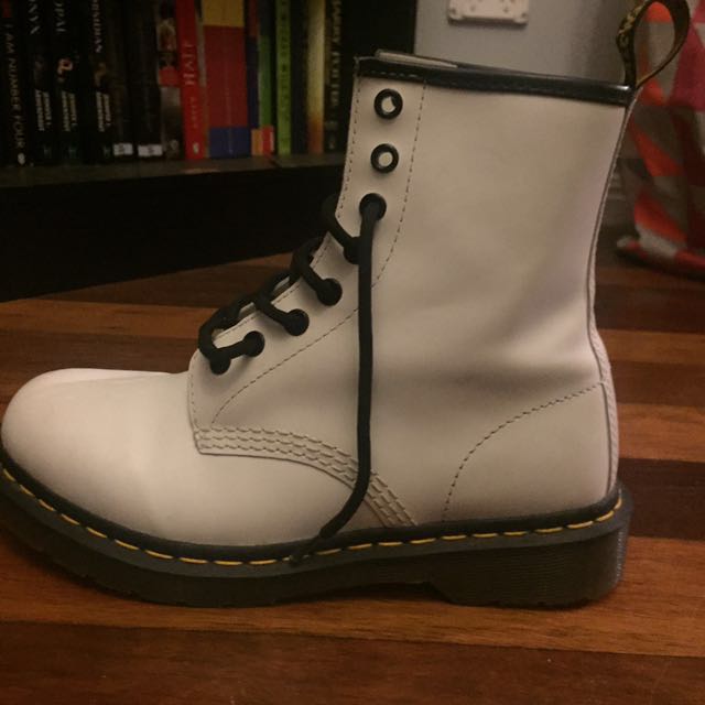 white doc martens size 7