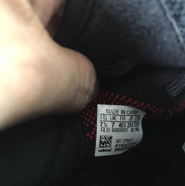 yeezy bred uk7 cp9652 vnds bought from original shoe 0162059229