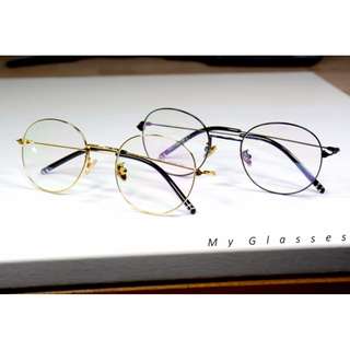 復古文藝圓框眼鏡-TR90-韓版-鏡框-有彈性-墨鏡-Myglasses個人眼鏡