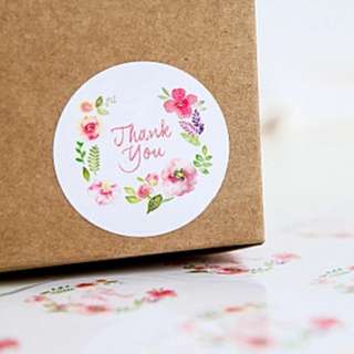 100pcs of "Thank You" Sticker