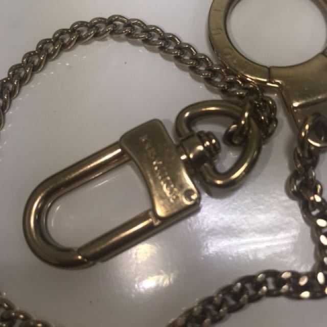LOUIS VUITTON Pochette Extender Key Ring Chain Silver 1294751