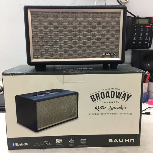Bauhn - broadway retro speakers with Bluetooth technology Bauhn - broadway retro speakers with Bluetooth technology