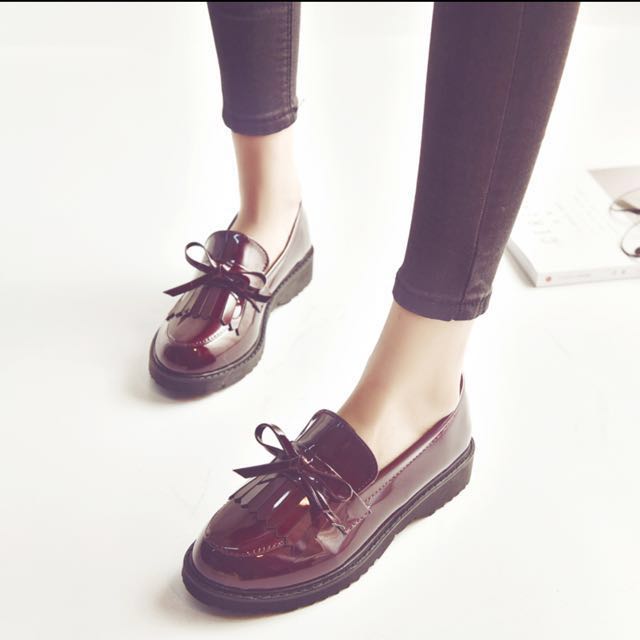 BN ladies shoes Oxford loafer PU Patent 