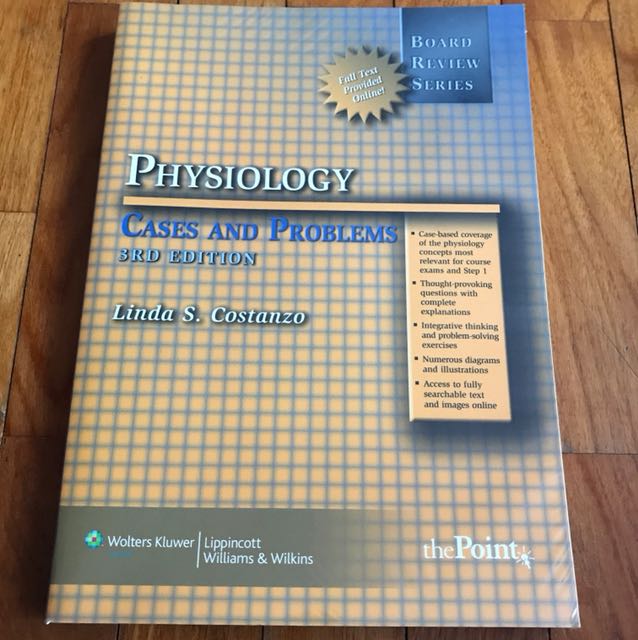 Board Review Series Physiology Cases And Problems Textbook Books