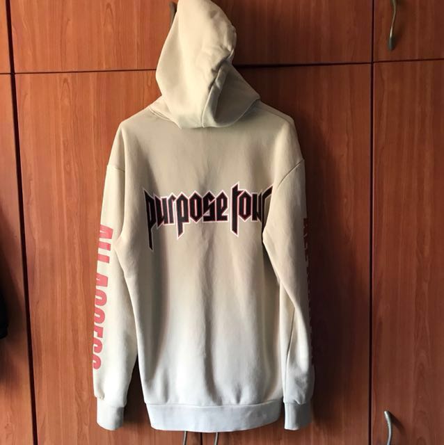 Purpose tour cheap hoodie white