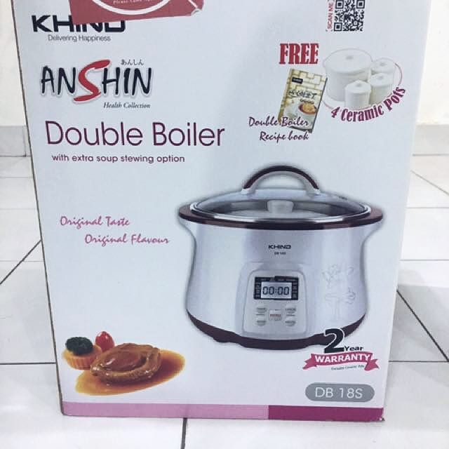 Khind Double Boiler, TV & Home Appliances, Kitchen Appliances, Kettles