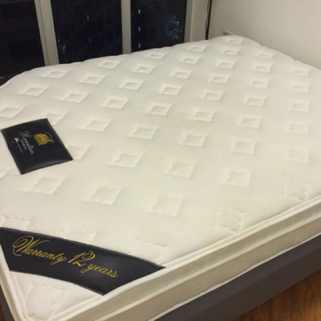 Maxcoil Hamilton Plush Pillow Top Queen Size Mattress Furniture
