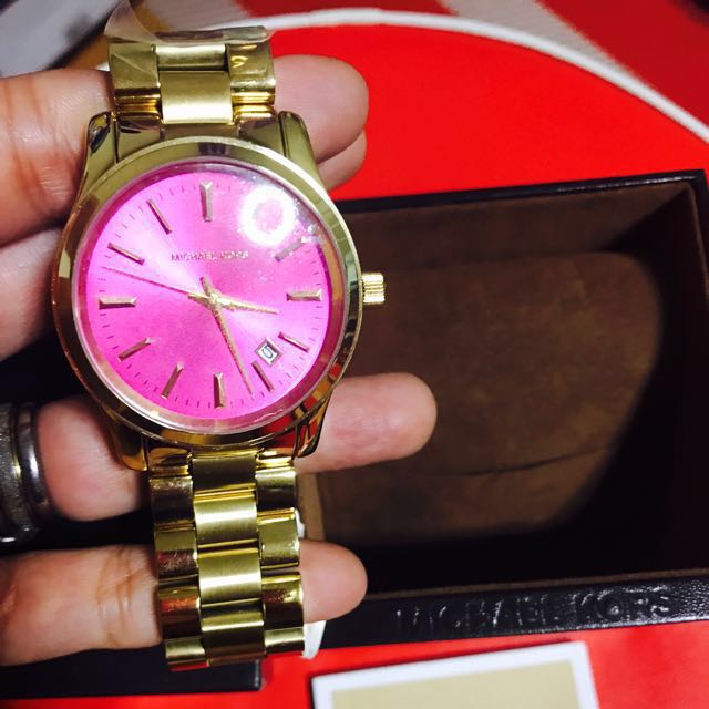 michael kors pink gold