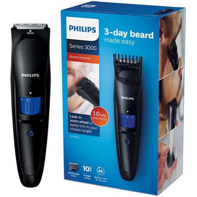 Philips Mens Shaver And Trimmer Model No Qt 4000 2 Year