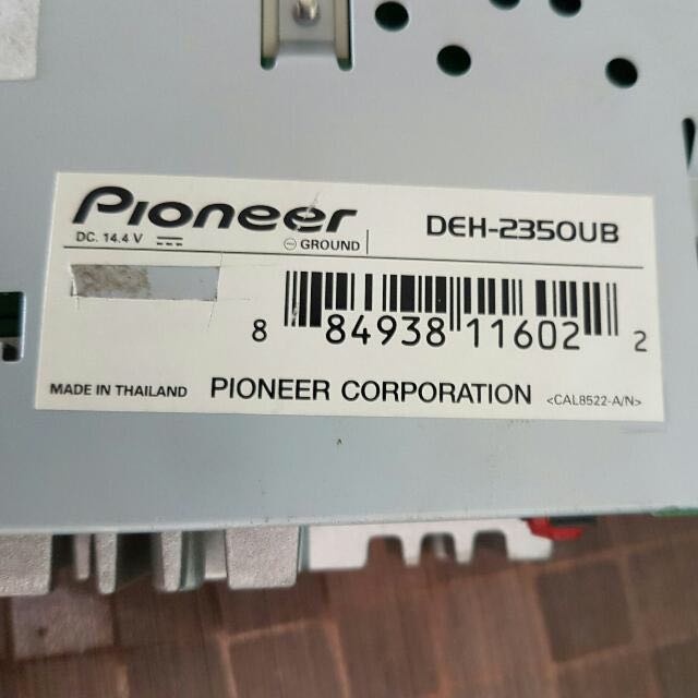 pioneer deh 2350ub