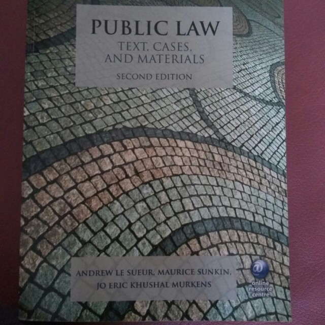 Public Law Text Cases And Materials Books Stationery