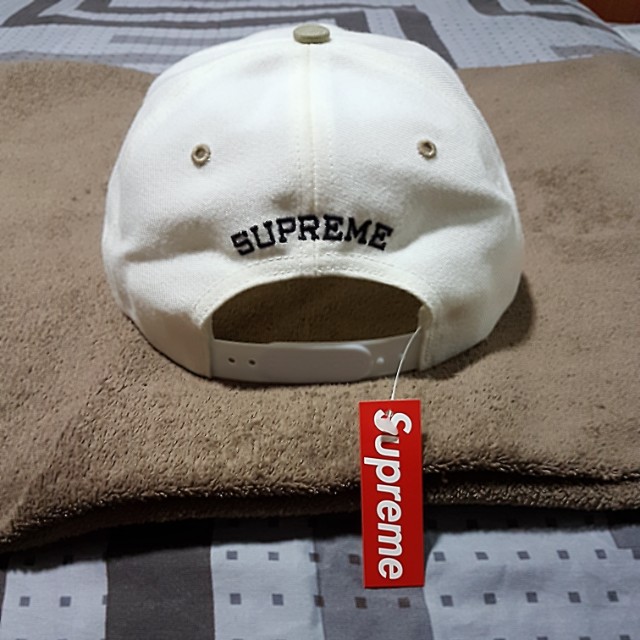 Supreme Pledge Allegiance cap White Khaki Men s Fashion