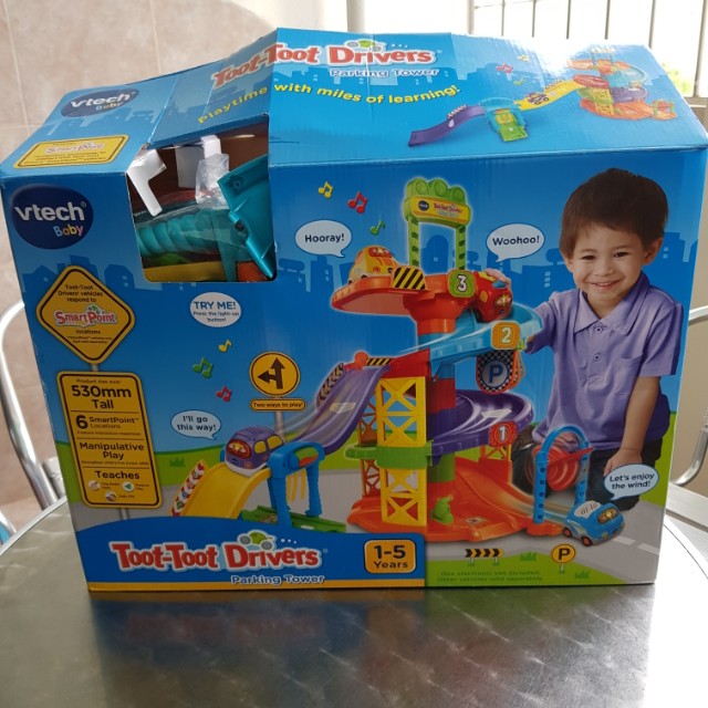 vtech toot toot parking tower