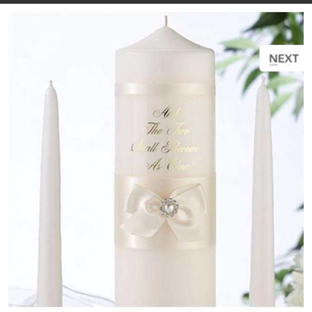 Wedding Unity candles (with verse), Hobbies & Toys, Memorabilia