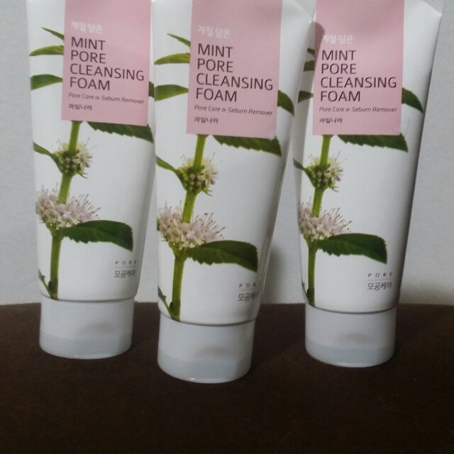 mint pore cleansing foam