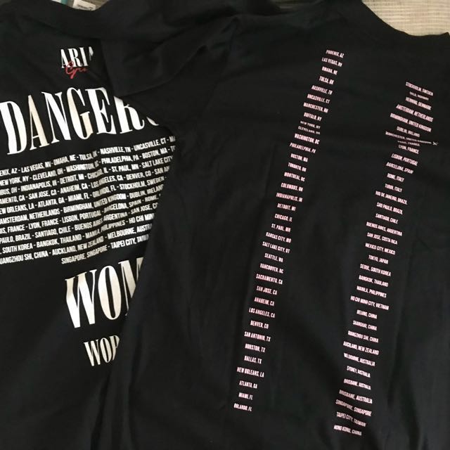 Dangerous woman tour sale shirt